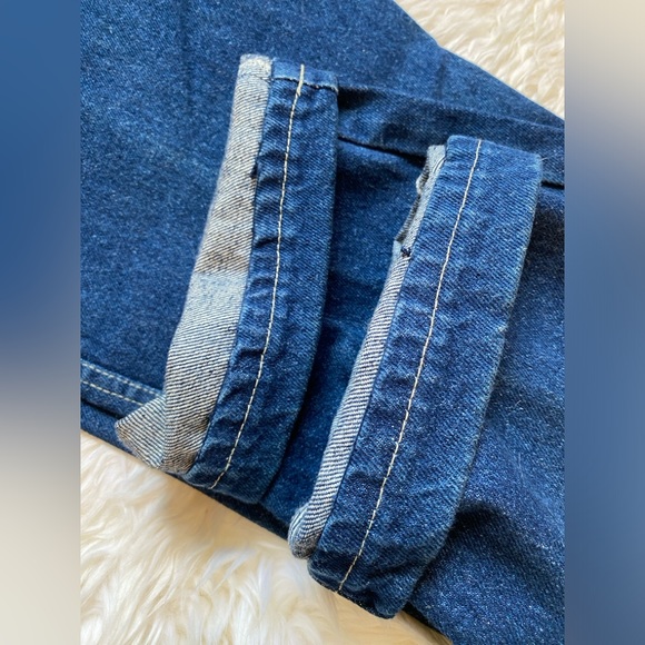 SOLD!💥Vintage High-Rise Flattering Chic Mom Jeans, Dark Wash, 80s 90s, 34 Waist - Picture 11 of 13